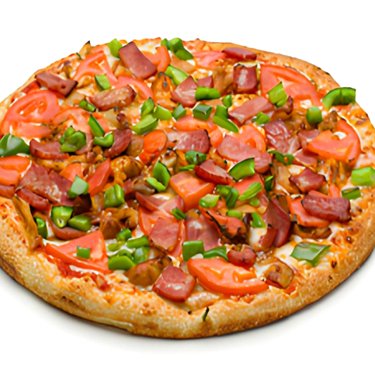 Fresh hand-crafted pizza at Medicine Hat Pizza, AB